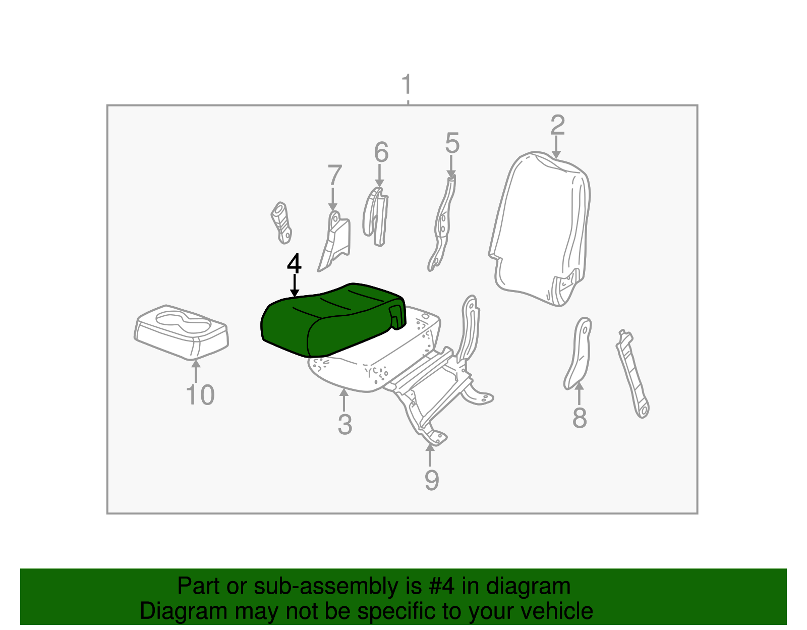 Seat Cover - GM (88936423)