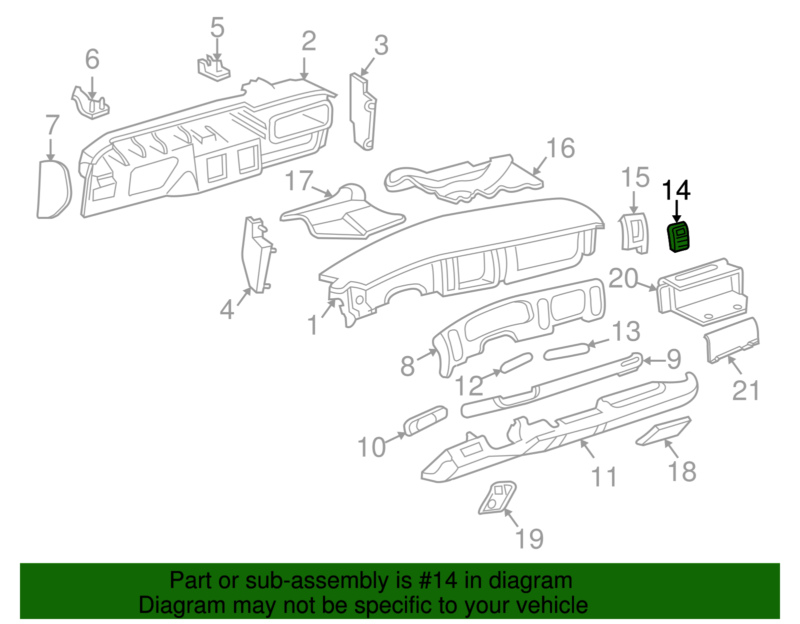 Air Outlet - GM (25651884)