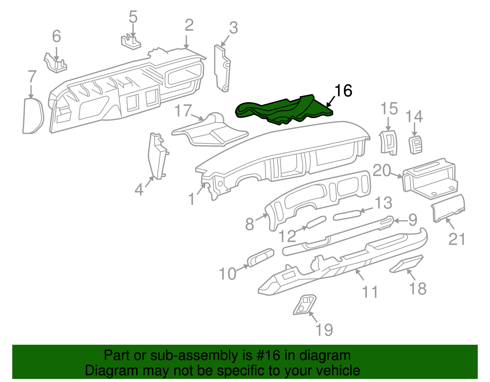 Sound Absorber - Buick (25721154)
