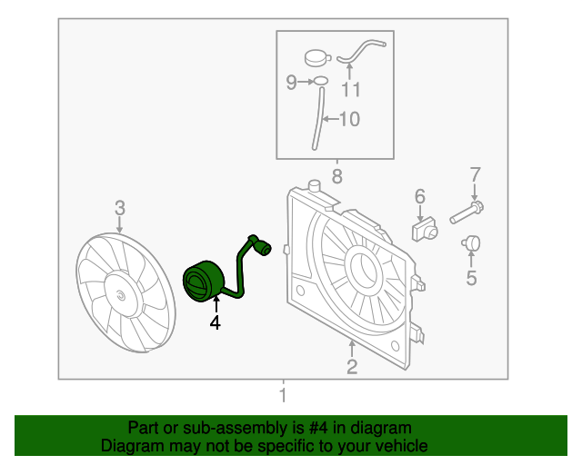 253861R120 Fan Motor 20122014 Hyundai Accent World OEM Parts