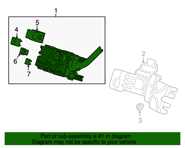 87867004 Engine Wiring Harness Junction Block 2022 GM Chevrolet