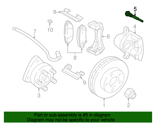 19972016 GM Disc Brake Caliper Bracket Mounting Bolt 11610485 GMPartsNow