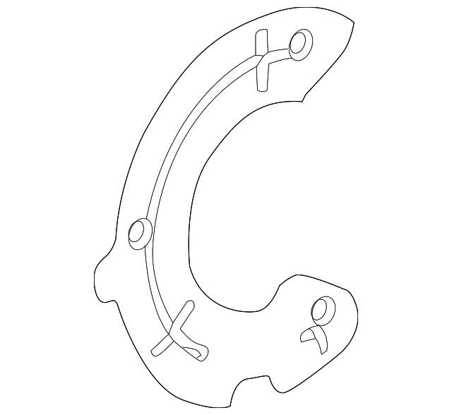 Front Driver Side Brake Dust Shield - GM (84067896)