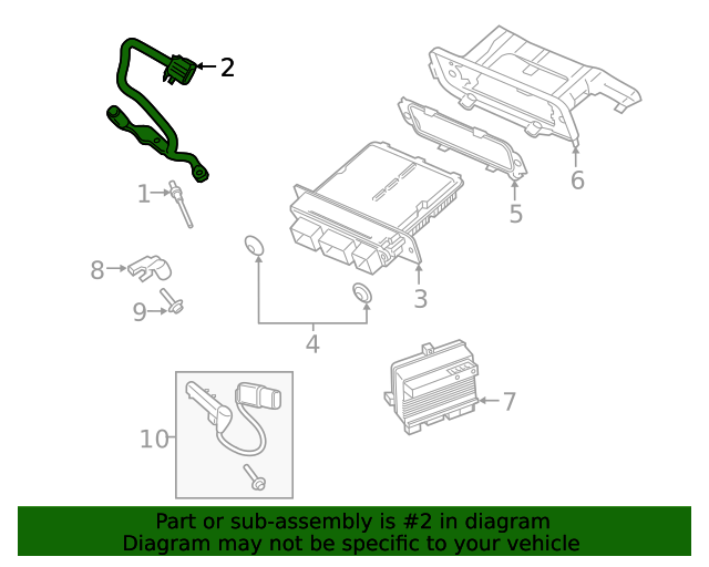 20182020 Ford F150 OEM Glow Plug Wiring Assembly JL3Z12B568B OEM
