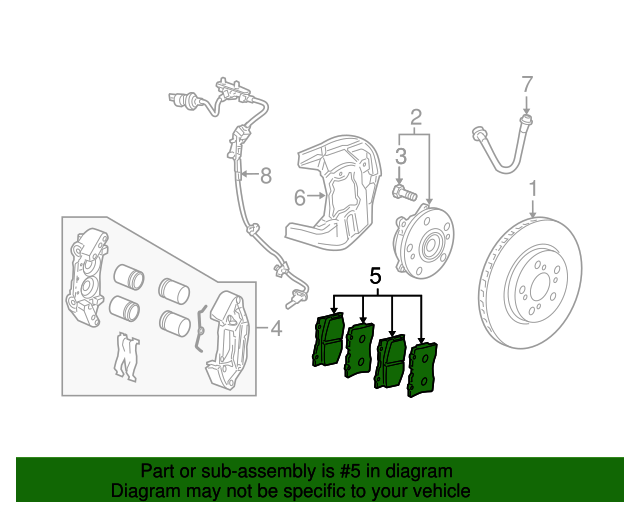 45022SJA050 Brake Pads Front 20052012 Acura RL All Discount