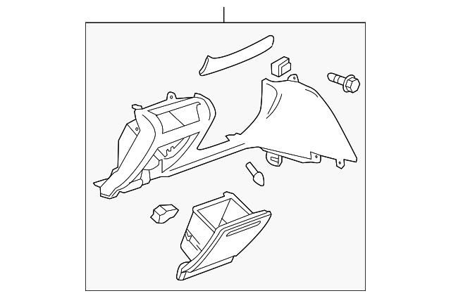 Shale Instrument Panel Knee Bolster - Cadillac (84145399)