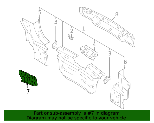 2022-2024 Volkswagen Taos Corner Reinforced 57D-804-743 | OEM