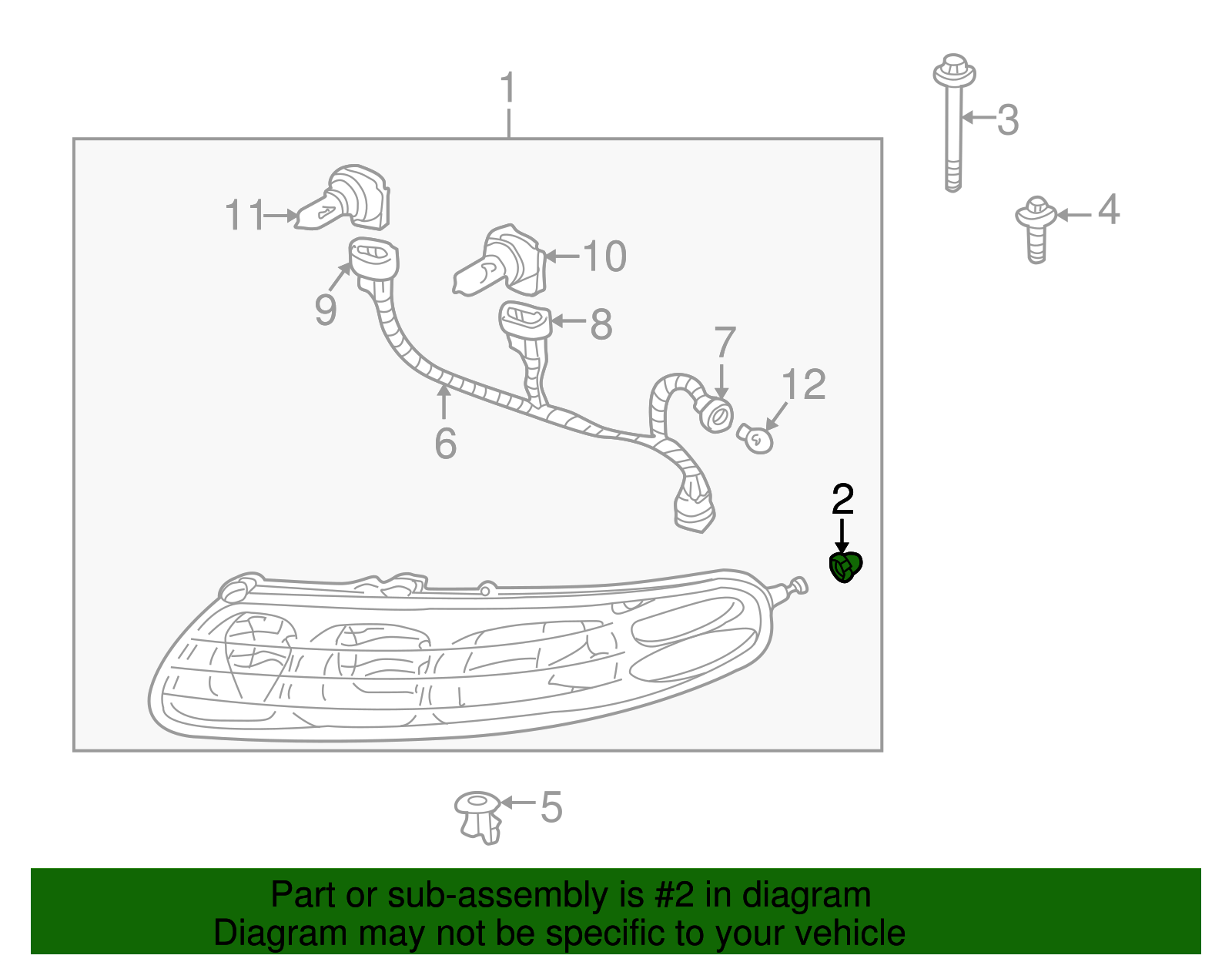 Headlamp Retainer - GM (25693452)