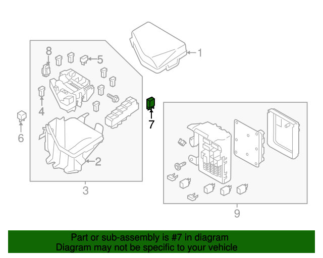 Relay Subaru (82501AG05B) Subaru Parts