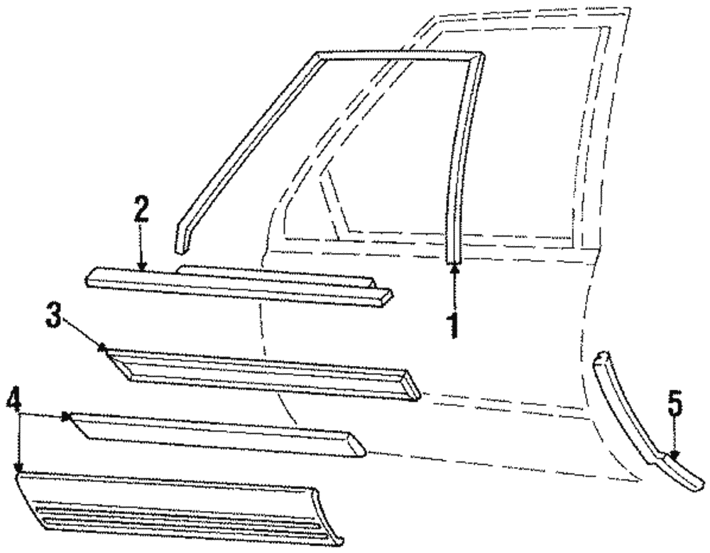 Molding Assembly, Front S/D - GM (12390173)