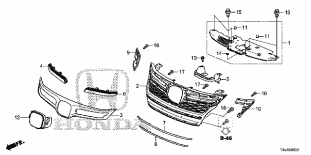 Front Grille for 2014 Honda Accord #0