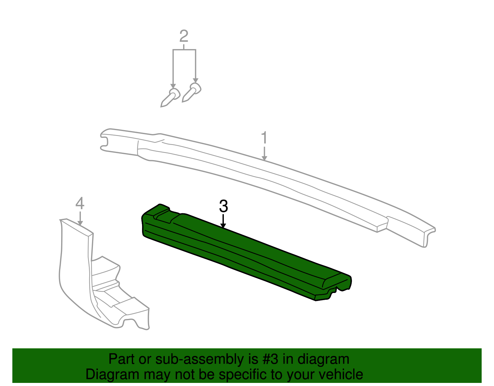 Lower Tie Bar - Buick (25767527)