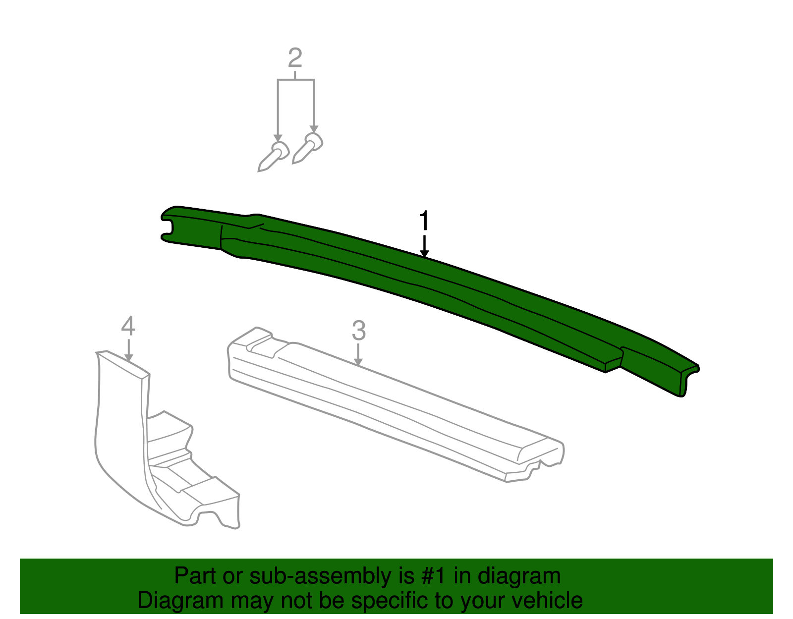 Front End Upper Tie Bar - GM (25706782)