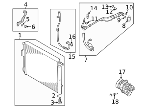 HA 112496C UAC A/C Manifold Hose Assembly