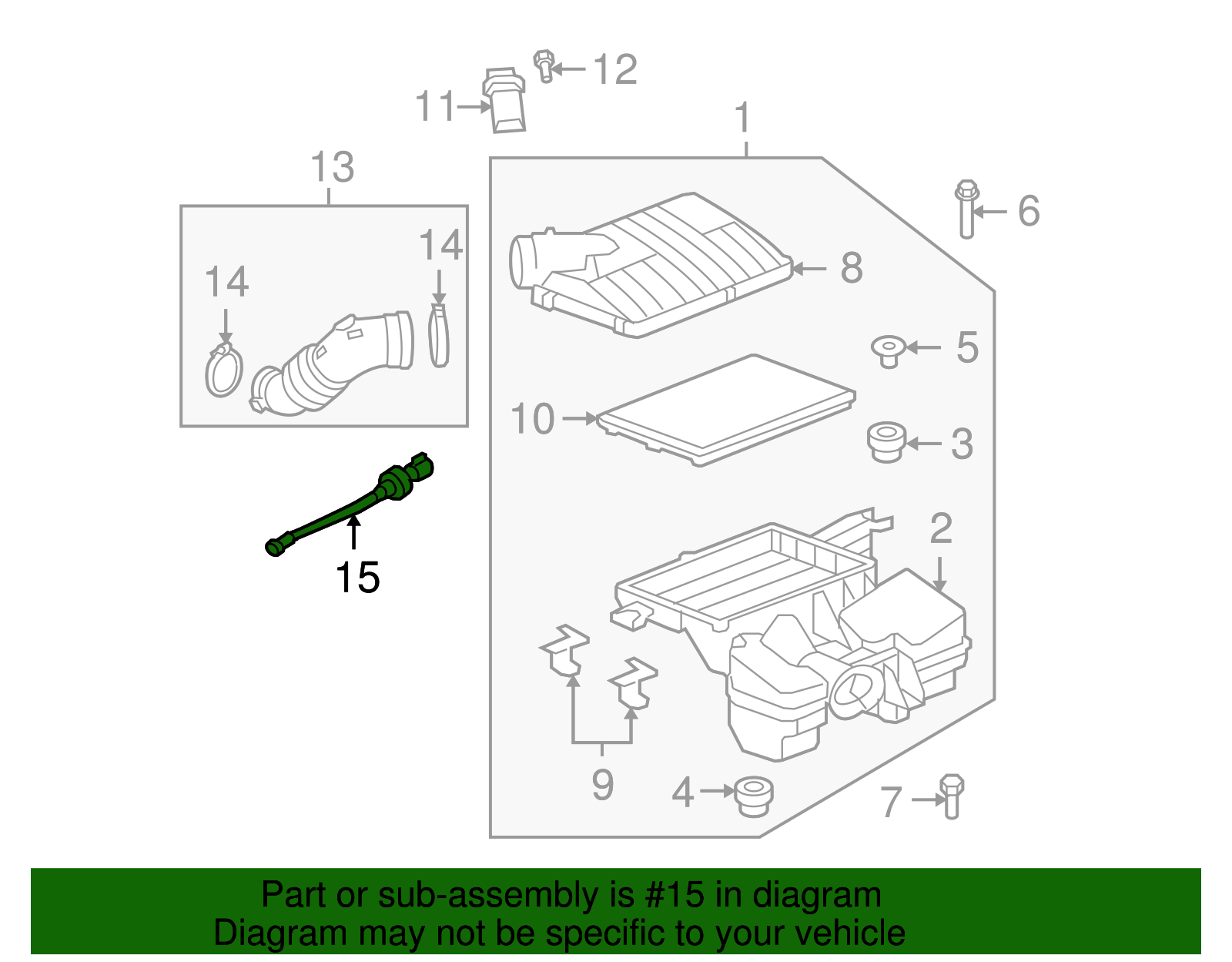 Positive Crankcase Ventilation (PCV) Tube - GM (12598298)
