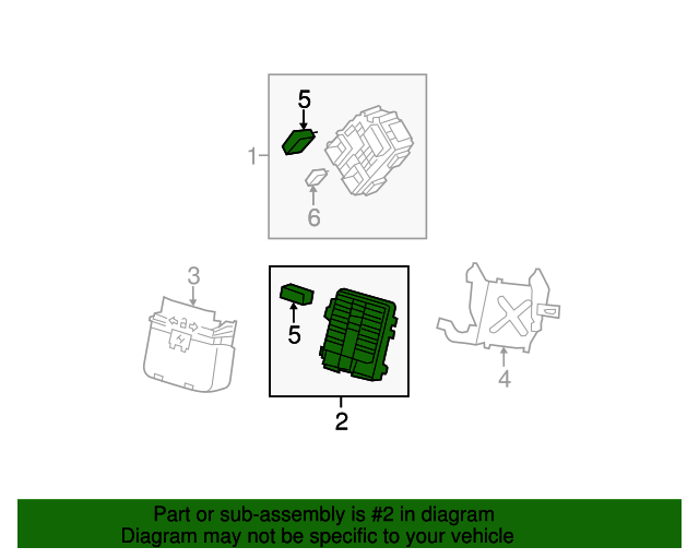 20072014 GM Body Wiring Harness Junction Block 20813086 GM