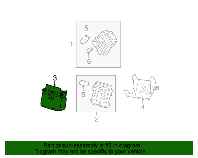 20072014 GM Dash Wiring Harness Junction Block Cover 25953821 GM