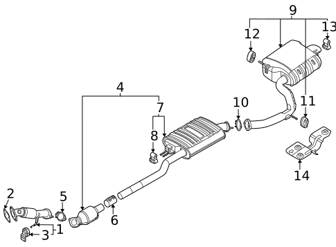 Exhaust Components for 2024 Kia Sorento | Kia.Parts Store