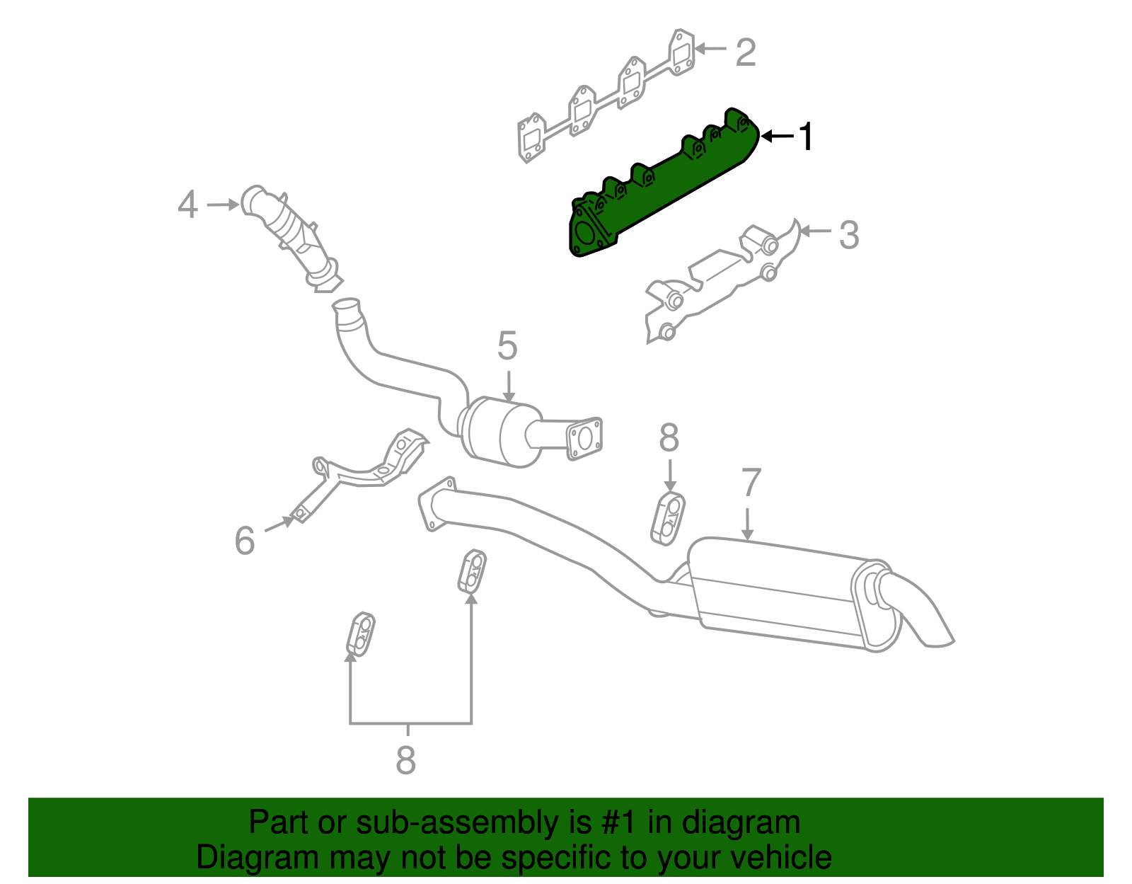Exhaust Manifold - GM (97224587)