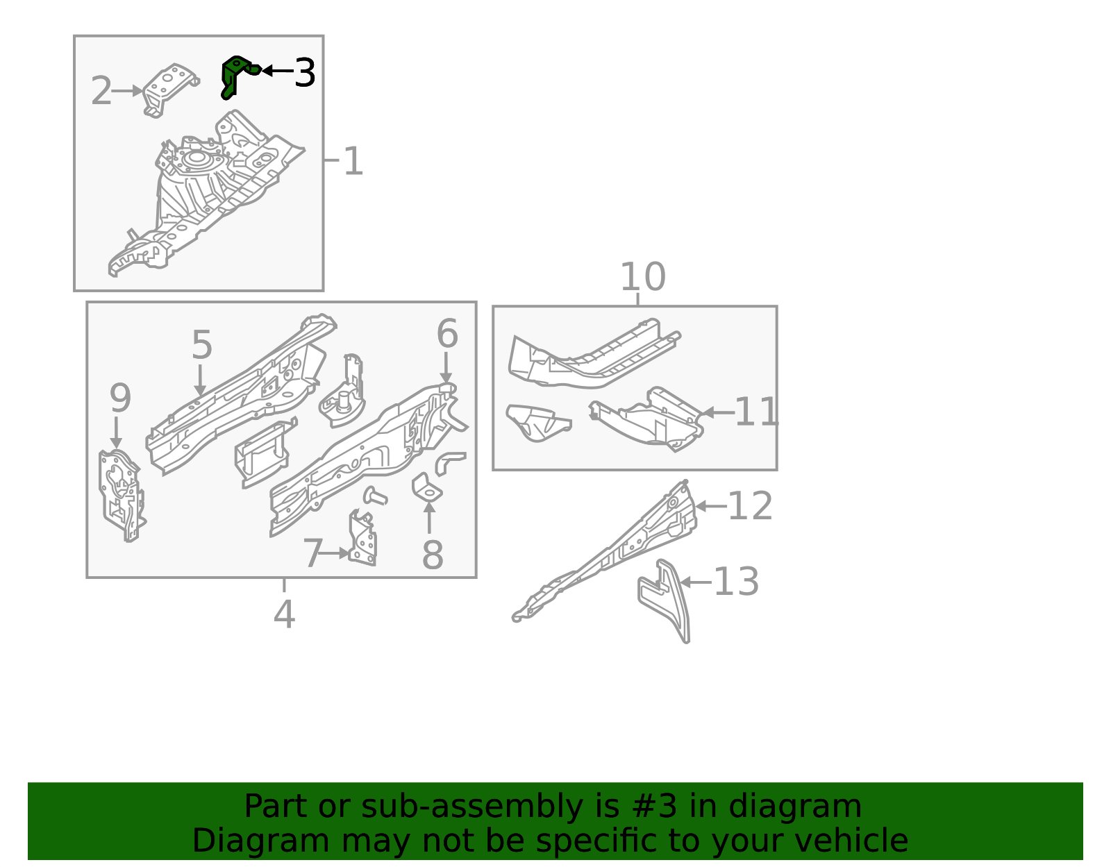 Apron Assembly Bracket - Scion (53715-WB001)