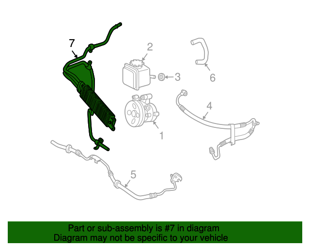 20032009 MercedesBenz Power Steering Cooler 2094603324 MB OEM Parts