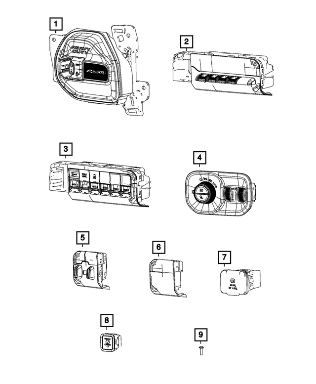 Car & Truck Interior Parts Car & Truck Dash Parts CHRYSLER OEM