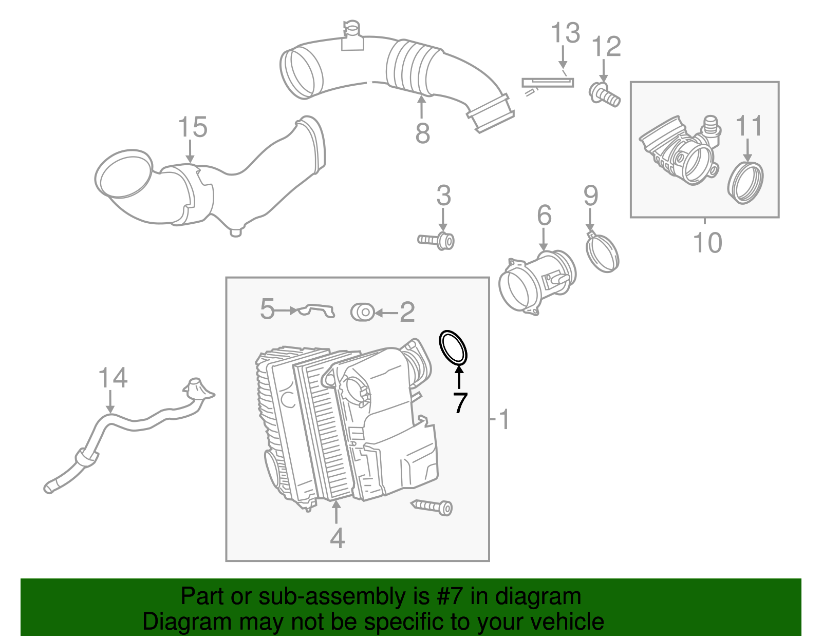 Air Cleaner Assembly O-Ring - Volkswagen (N-909-643-01)