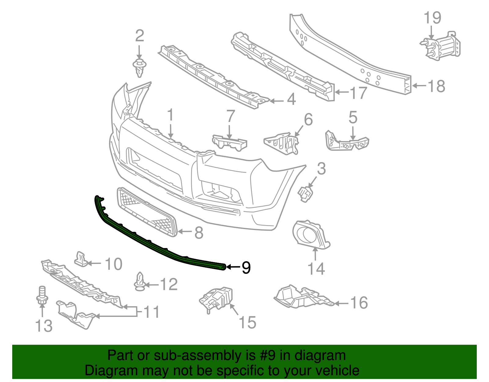 Trim Molding - Toyota (52711-35030)