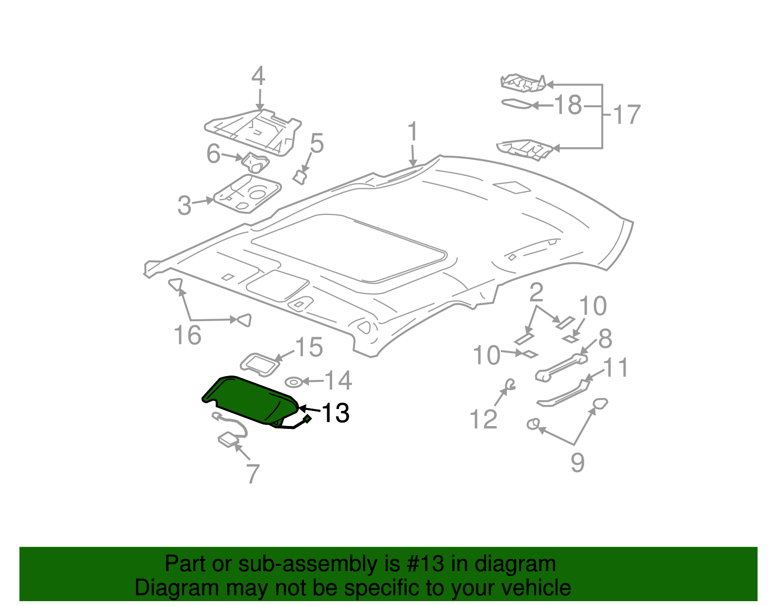 Sunshade - Cadillac (89026092)