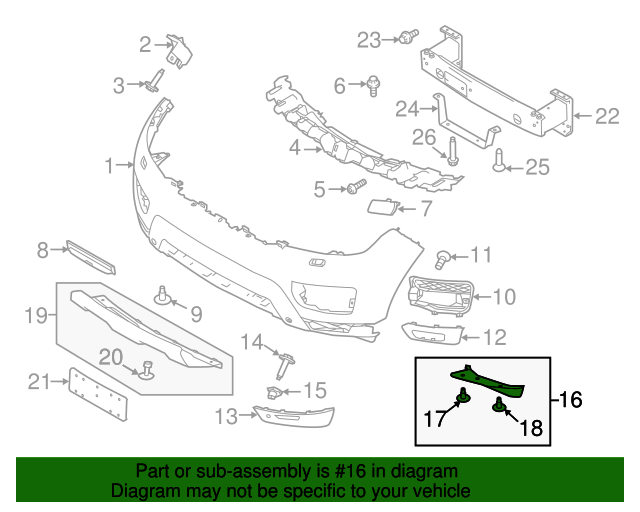 Genuine OEM Lower Deflector Part LR057831 Fits 20142017 Land Rover Range Rover Sport Up To 35