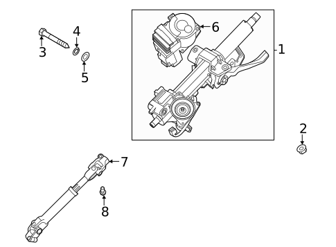 Steering Column Assembly for 2021 Hyundai Sonata | OEM Parts Online