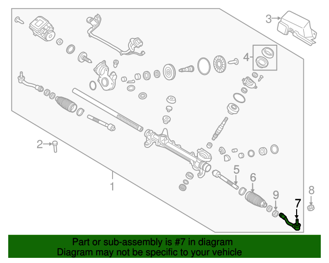 Genuine Outer Tie Rod for 20152016 Hyundai Sonata Part 56820C1000