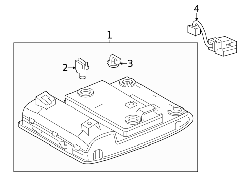 Overhead Console for 2019 Toyota RAV4 #0