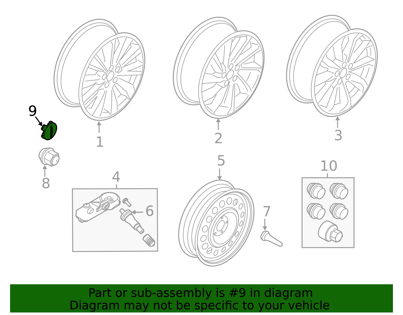 2020-2025 Lincoln Center Cap JP5Z-1130-A | OEM Parts Online