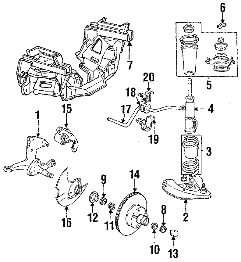 Stabilizer Bar Bracket - Ford (E7ZZ-5486-B)