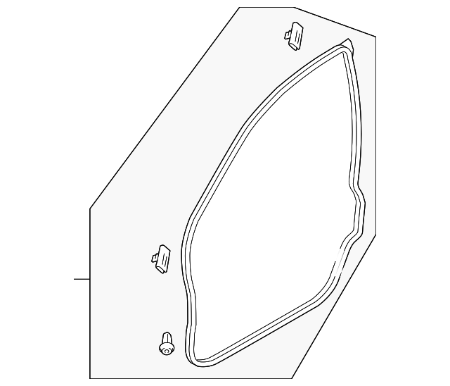Driver Side Front Door Window Weatherstrip - GM (94790530)