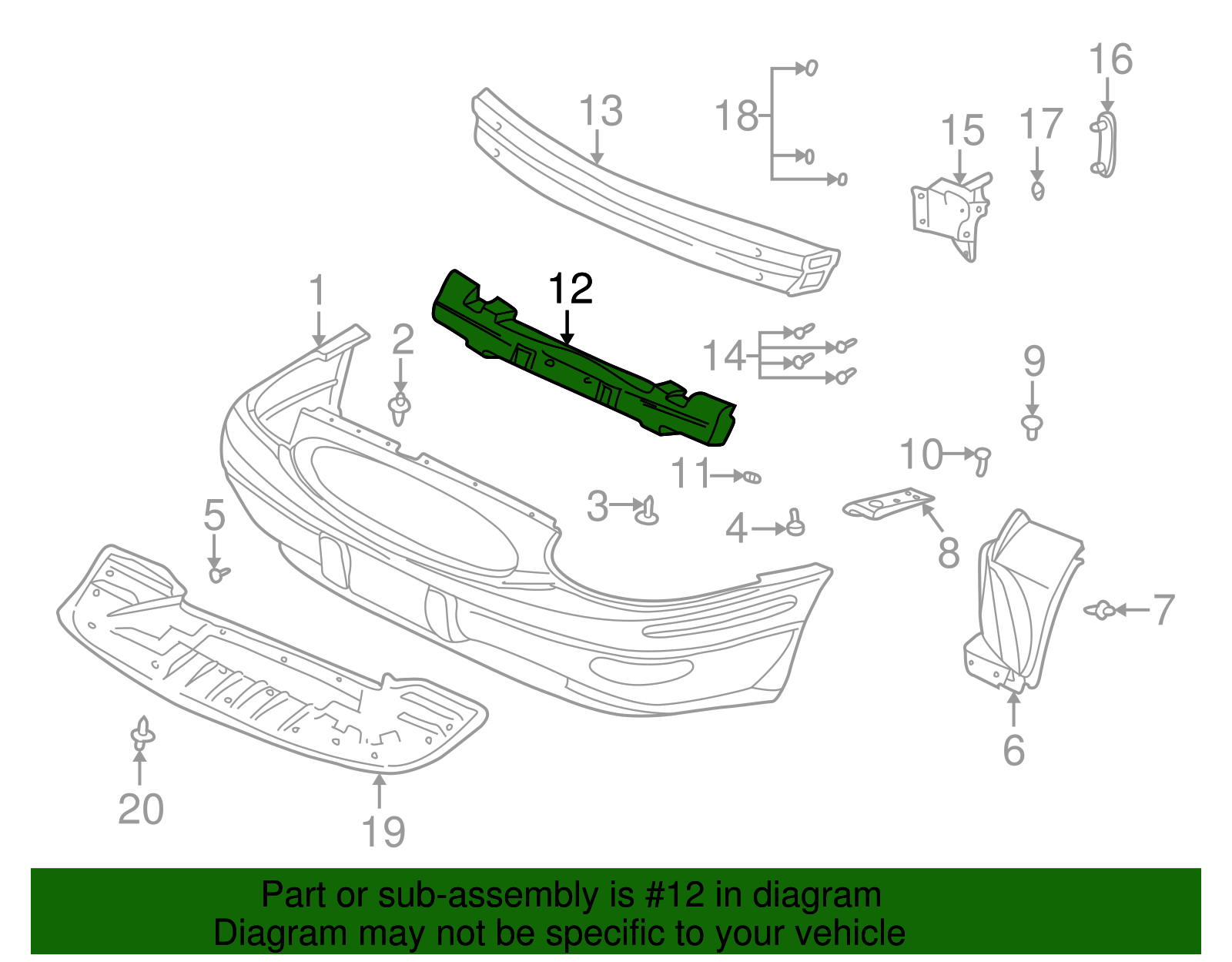 Energy Absorber - GM (25649528)