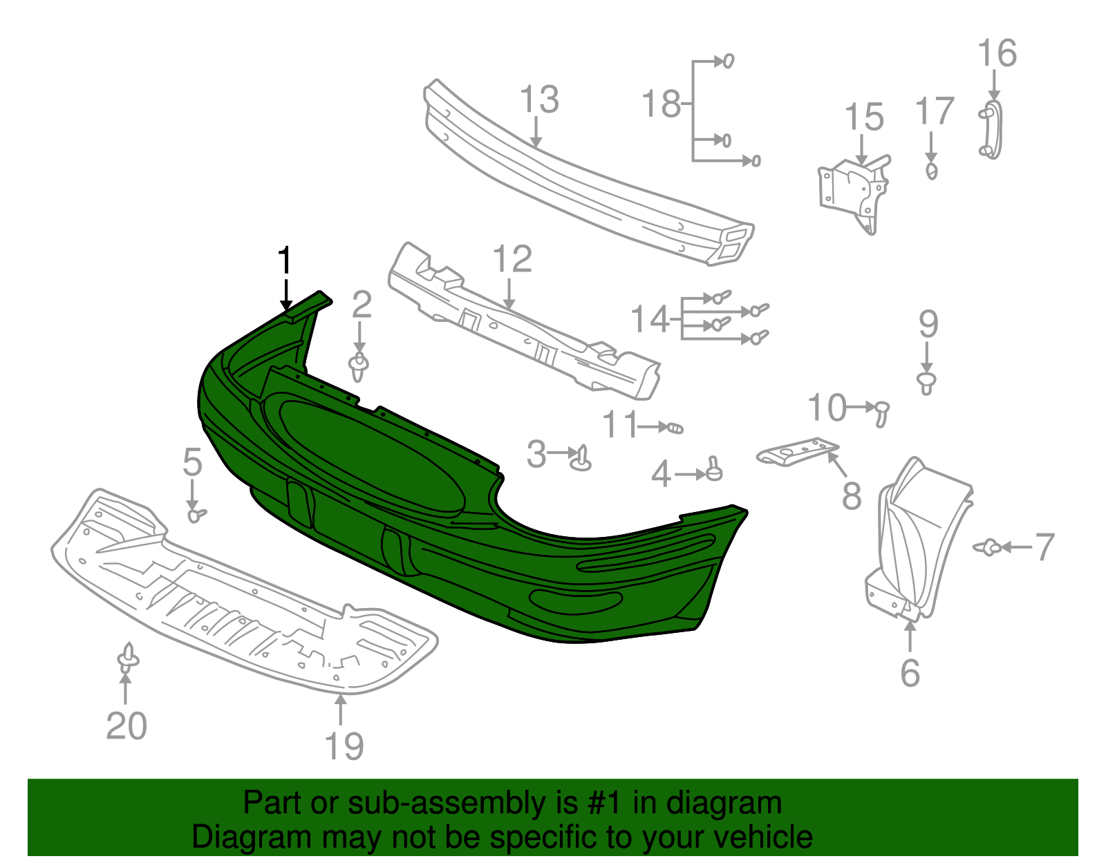 Front Bumper Cover - GM (25679891)