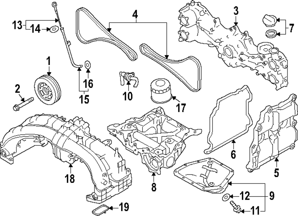 2018-2023 Subaru Crosstrek Timing Cover 13108AA181 | Subaru