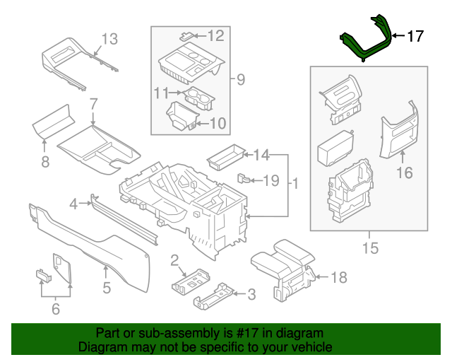20182020 Lincoln Navigator Lower Molding JL7Z7804608AC Varsity Ford