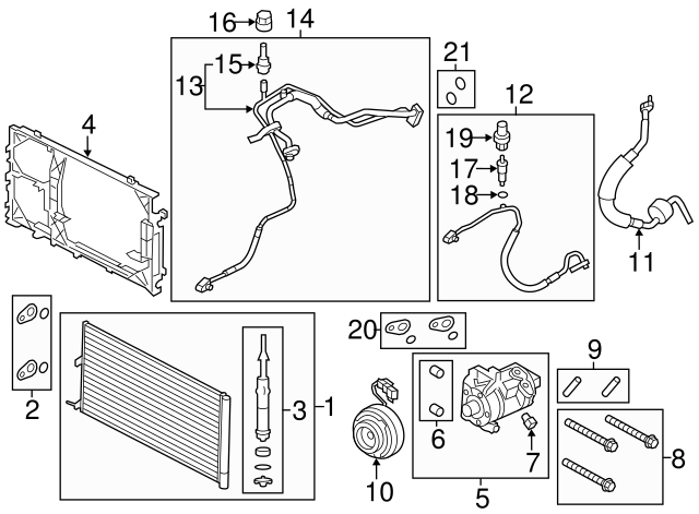 Genuine Ford Return Hose CL3Z-19867-C