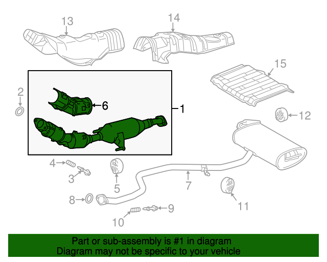 20112017 Lexus CT200h Catalytic Converter 1741037513 XportAuto