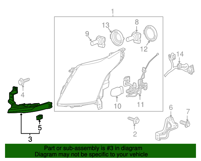 GM 22936500 Filler Asm-Front Bumper Outer Front