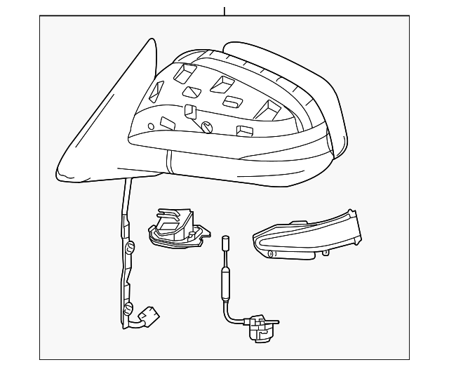 879100E153 OEM NEW Front Right Passenger's Head Rear View Mirror