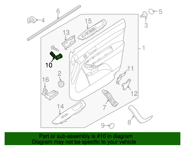 20112013 Kia Sorento Fuel Door Switch 935551U000J7 OEM Parts Online