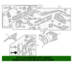 2016-2024 GM Passenger Side Front Wheelhouse Panel Brace 23418283