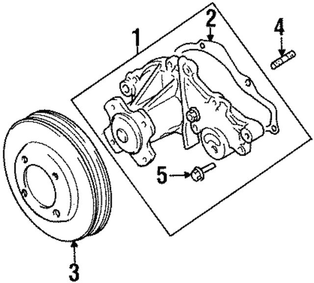 91176915 Water Pump Assembly 19982001 Chevrolet Metro