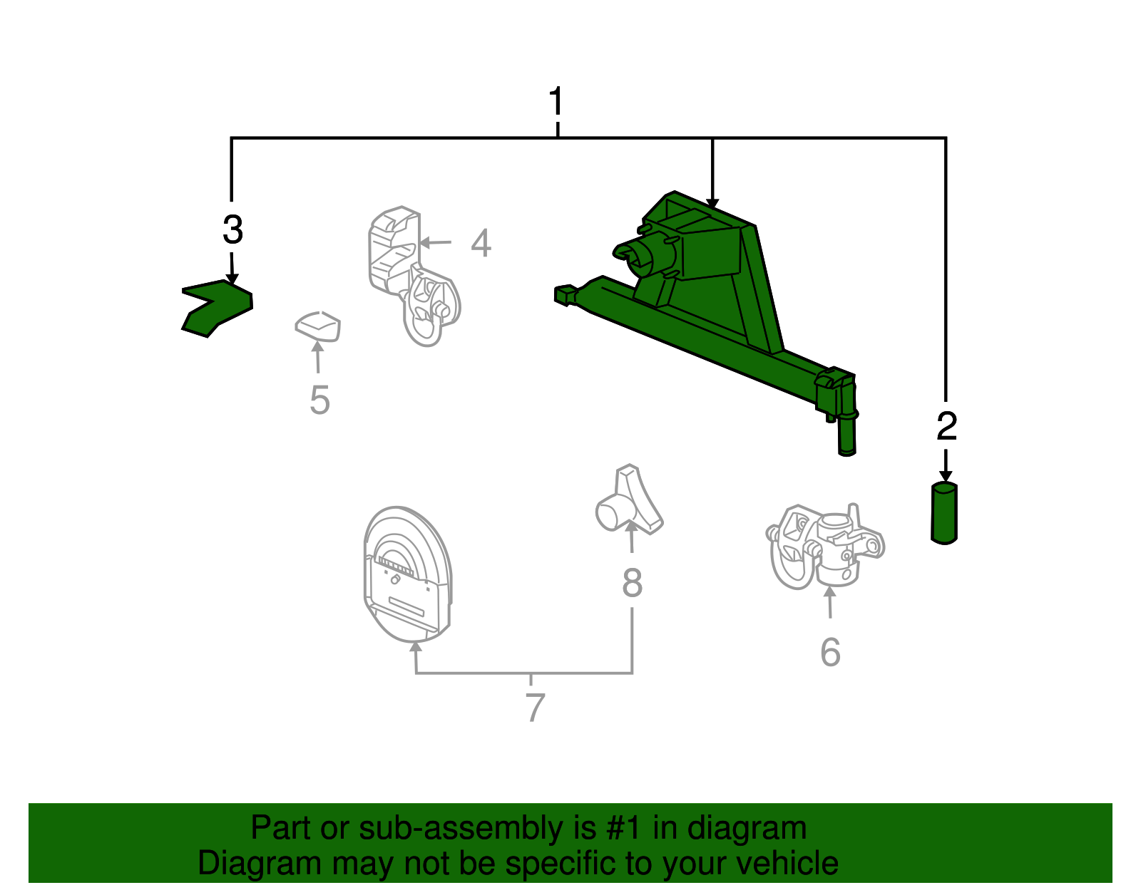 Carrier Assembly-Spa Whl - GM (25954417)