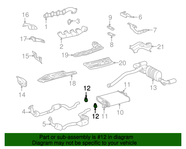 Exhaust Clamp MercedesBenz (1634900541) World OEM Parts Store