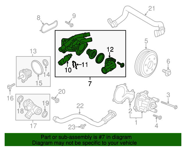 20142021 Ford Water Outlet CM5Z8592B Blue Springs Ford Parts
